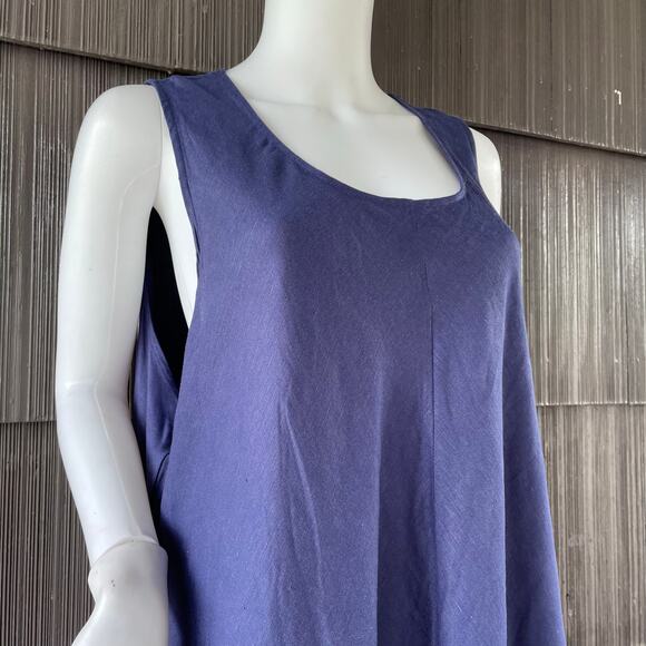 🔥Lord & Taylor Context Linen Rayon Lace Trim Summer Resort Lightweight Dress 2X - Picture 4 of 14